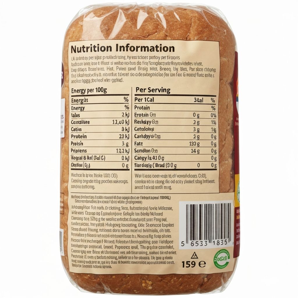 Nutrition information panel